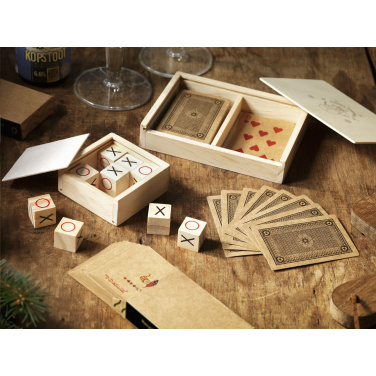 Logotrade mainostuote tuotekuva: Kierrätetyt pelikortit Double X-Mas